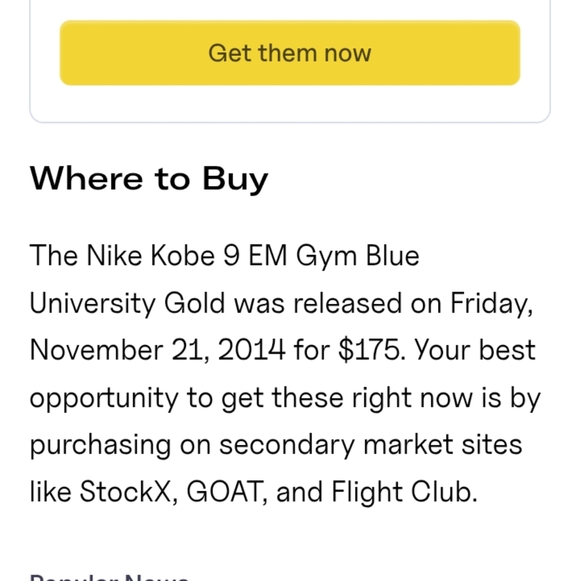 Kobe 9 EM 'Gym Blue' SKU: 646701 474 Colorway: Gym Blue/University Gold/… - Picture 10 of 12